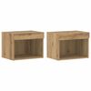 vidaXL TV Cabinet Set 2 pcs Artisan Oak Engineered Wood