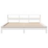 vidaXL Bed Frame without Mattress White 200x200 cm Solid Wood Pine