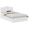 vidaXL Storage Bed with Headboard White 135 x 190 cm Engineered Wood