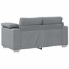 vidaXL Sofa 3 pcs Light Grey Fabric