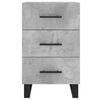 vidaXL Bedside Cabinet Concrete Grey 40x40x66 cm Engineered Wood