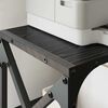 vidaXL Printer Stand Black Oak 44 x 26 x 31.5 cm Engineered Wood
