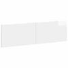 vidaXL Wall-Mounted Headboard BREDA High Gloss White Engineered Wood
