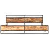 vidaXL Bed Frame without Mattress Solid Rough Mango Wood 200x200 cm
