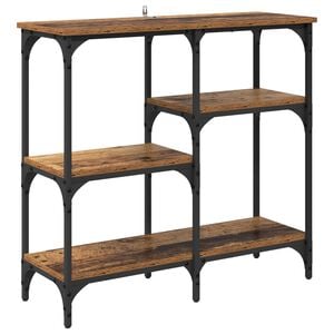 vidaXL Console Table Old Wood 80 x 29 x 75 cm Engineered Wood