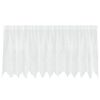 vidaXL Lace Curtain with Curtains Floral White 100 x 300 cm Polyester