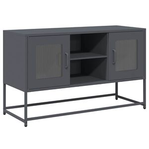 vidaXL TV Cabinet Anthracite 100.5x39x60.5 cm Steel