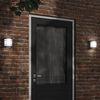 vidaXL Outdoor Wall Lights 2pcs Black Stainless Steel