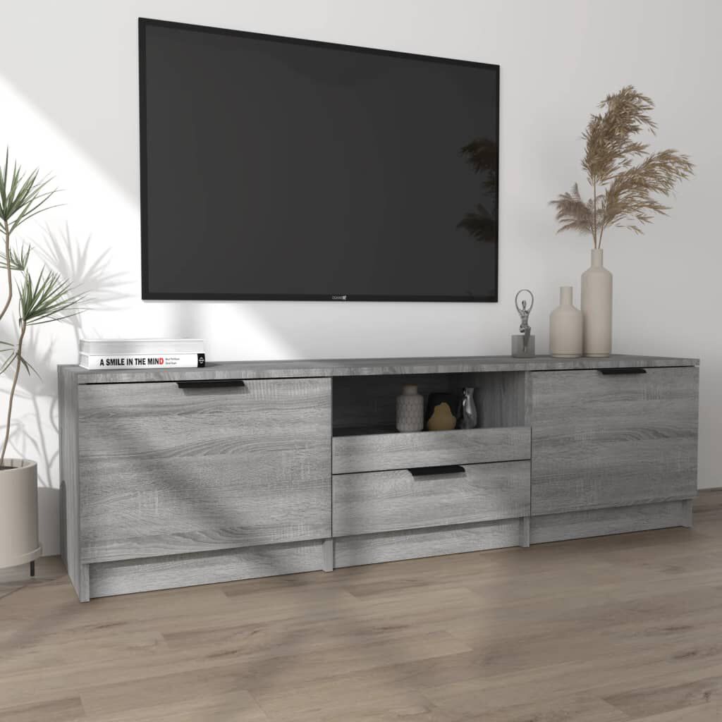 Tv cabinet hotsell grey wood