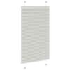 vidaXL Pleated Blind Light Grey 75x100 cm Fabric Width 74.4 cm Polyester