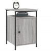 vidaXL Bedside Cabinet Grey Sonoma 40x42x60 cm Engineered Wood