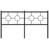 vidaXL Metal Headboard Black 150 cm