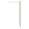 vidaXL Walk-in Shower Wall Gold 140 x 195 cm Tempered Glass