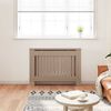 vidaXL Radiator Cover 2 pcs Brown 112 x 19 x 81.5cm Engineered Wood
