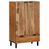 vidaXL Highboard Natural 60 x 33.5 x 100 cm Solid Acacia Wood