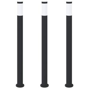 vidaXL Bollard Lights 3pcs 110 cm Stainless Steel IP44
