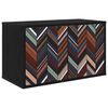 vidaXL Wall-mounted TV Cabinet OMMEN 69 x 33 x 40 cm Black Oak