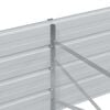 vidaXL Garden Raised Bed 240x80x45 cm Galvanized Steel Silver