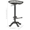 vidaXL Bar Stool Black Cast Iron