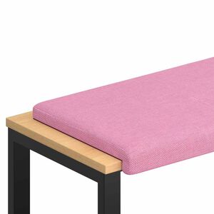 vidaXL Bench Cushion Fabric Pink Depth 35 cm