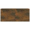 vidaXL Wall Cabinet Smoked Oak 80x36.5x35 cm Engineered Wood