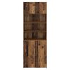 vidaXL Storage Cabinet Old Wood 80 x 42.5 x 225 cm Engineered Wood