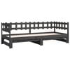 vidaXL Pull-out Day Bed without Mattress Grey 2x(90x200) cm