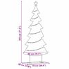 vidaXL Metal Christmas Tree with Stand Black 180 cm Steel