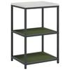 vidaXL Kitchen Storage Set with Shelf 2 pcs Olive Green Steel