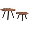 vidaXL Coffee Tables 2 pcs Solid Wood Reclaimed and Iron