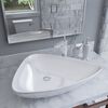 vidaXL Basin Ceramic White Triangle 645x455x115 mm
