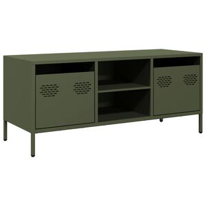 vidaXL TV Cabinet Olive Green 101,5x39x43,5 cm Cold-rolled Steel