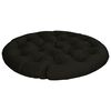 vidaXL Papasan Chair Cushion VIANEN 100% Polyester Black &Oslash; 100 x 12 cm