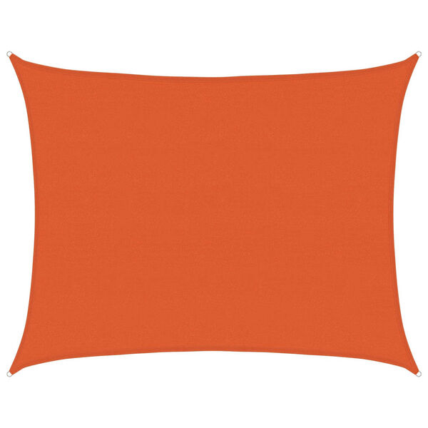 vidaXL Sunshade Sail 160 g/m&sup2; Rectangular Orange 6x7 m HDPE
