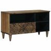 vidaXL TV Cabinet with Drawer Brown 80 x 33.5 x 46 cm Solid Mango Wood