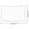 vidaXL Trailer Net with Elastic Rope White 2.1x1.25 m PP