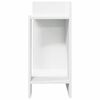 vidaXL Side Table with Shelf White 25.5x27x60 cm