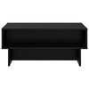vidaXL Coffee Table Black Oak 80 x 46 x 35 cm Engineered Wood