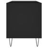 vidaXL Record Cabinet Black 85x38x48 cm Engineered Wood