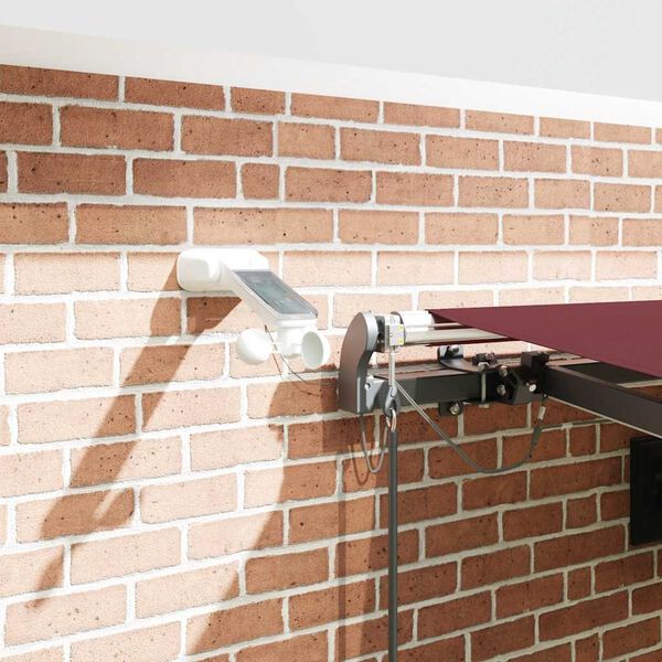 vidaXL Automatic Retractable Awning with LEDs Brown 450x300 cm