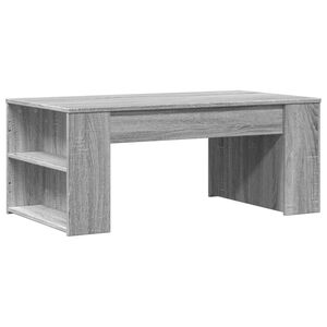 vidaXL Coffee Table Grey Sonoma 102x55x42 cm Engineered Wood