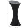 vidaXL Ashtray Stand Black 36x39x71 cm