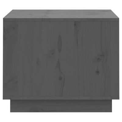 vidaXL Coffee Table Grey 120x50x40.5 cm Solid Wood Pine