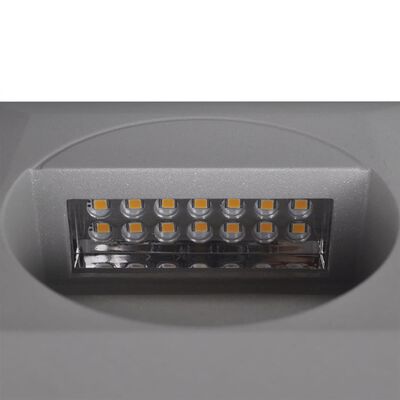 2 LED Square Recessed Stair Light 126 x 126 x 65.5 mm