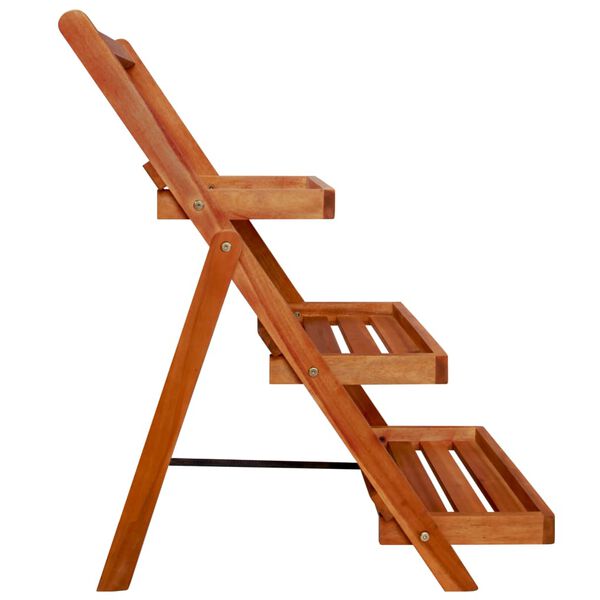 vidaXL 3-Tier Plant Stand 50x63x80 cm Solid Acacia Wood