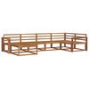 vidaXL Outdoor Sofa Set 6 pcs Natural Solid Acacia Wood