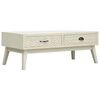 vidaXL Coffee Table | Grey | MDF, fir veneer, pine wood | 110 x 50 x 40 cm