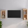 vidaXL TV Cabinets 2 pcs Solid Wood Pine