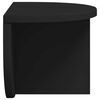 vidaXL Wall Shelf Wall-mounted Black 38 x 19 x 19 cm Engineered Wood