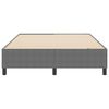 vidaXL Platform Bed Frame Light Grey 160 x 200 cm Fabric